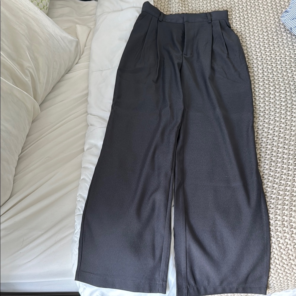 SHEIN Gray Wide Leg Pants